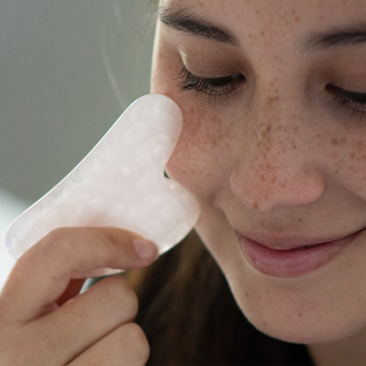 Gua Sha Quartz Rose - Rostro y cuello