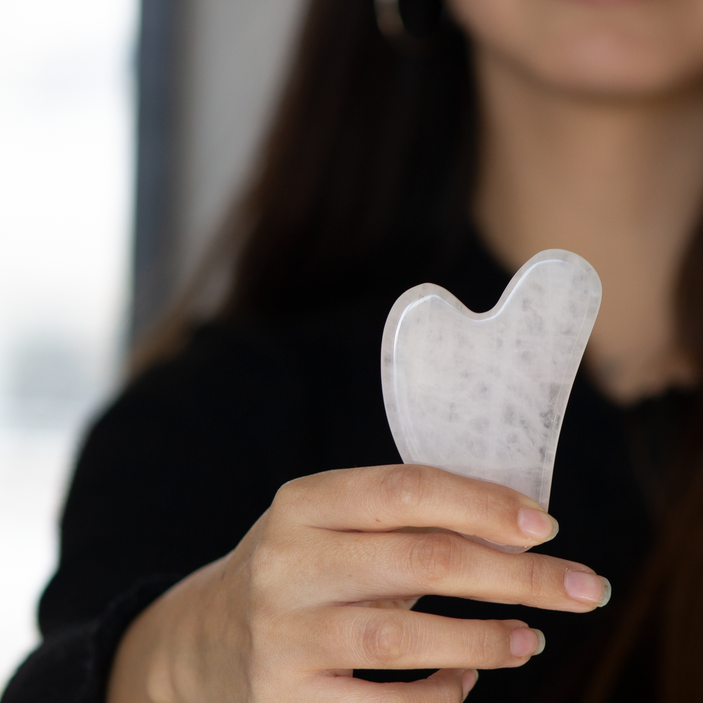 Gua Sha Quartz Rose - Rostro y cuello