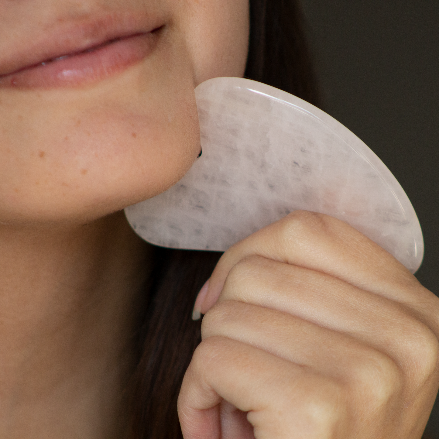 Gua Sha Quartz Rose - Rostro y cuello